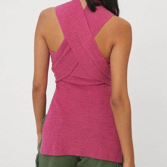 Anthropologie Aster Convertible sweater by Daily Practice Aster XS NWT PINK - Picture 4 of 6